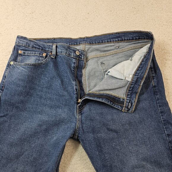 Levi's 505 Jeans Mens 40x30 Blue Denim Straight Leg Relaxed Fit Dadcore Normcore - Picture 13 of 16